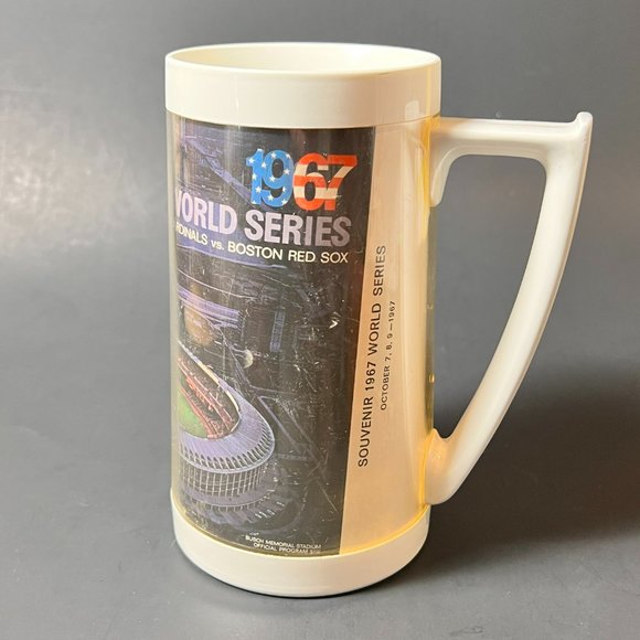 Vtg 1967 World Series Beer Mug Stein Anheuser Busch Cardinals Boston MLB - Picture 2 of 12